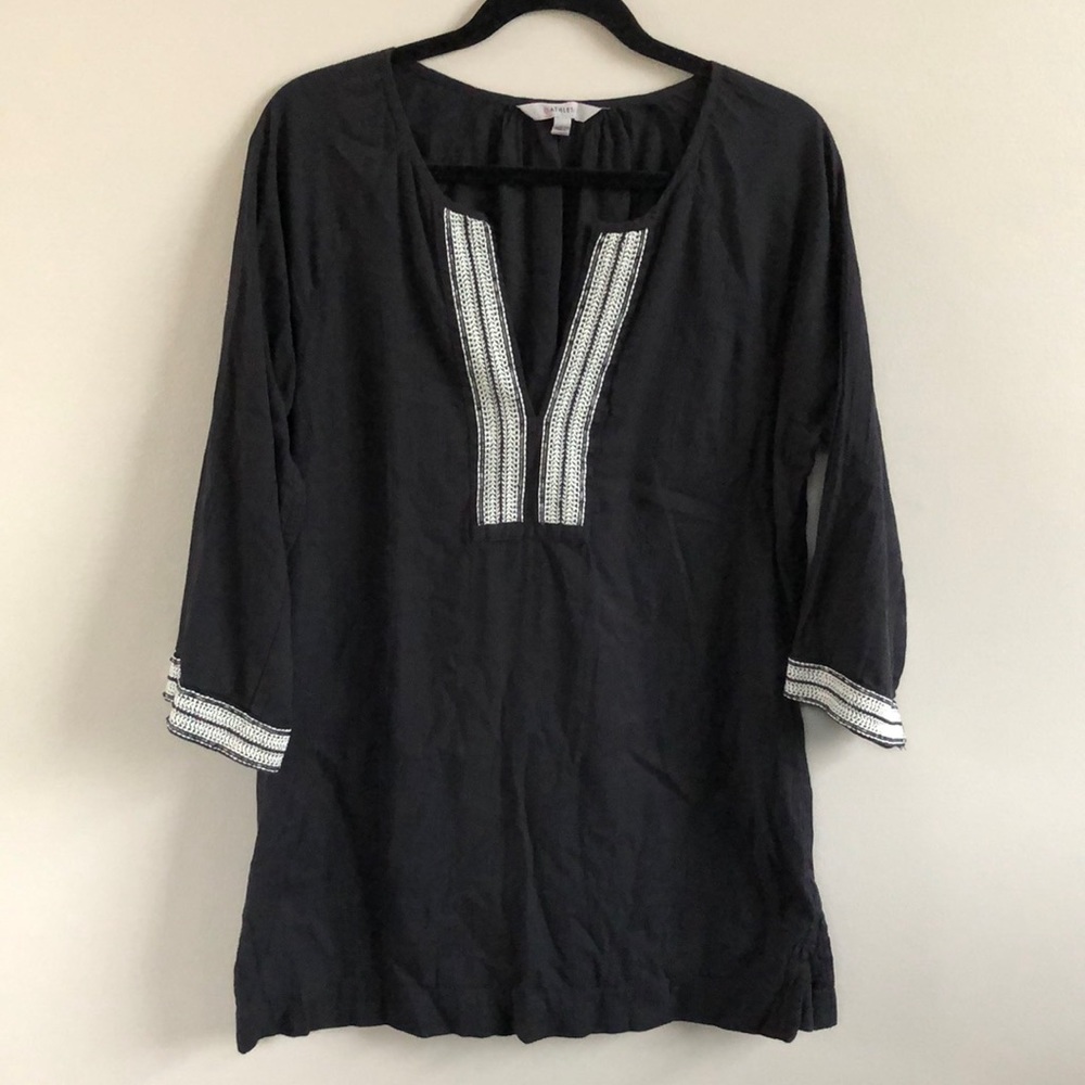 Athleta Sz L Black Mariana Tunic